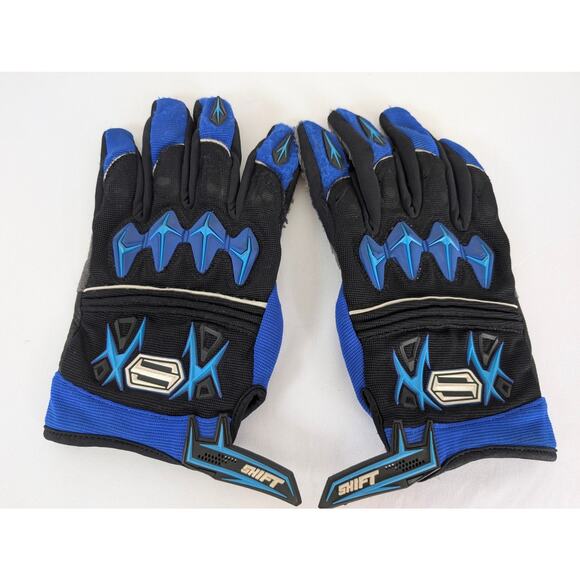 Shift Motorcycle Gloves Men's XL Blue Black Protection Riding Motocross - Picture 1 of 7